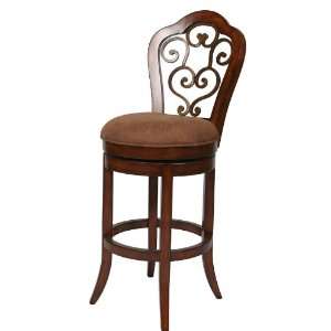  Pastel Furniture Carmel 26 Barstool in Cosmo Sepia with 