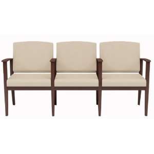  3 Seats w/ Center Arms in Standard Fabric or Vinyl Office 