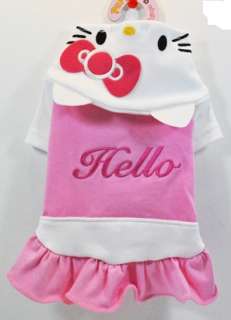 NEW cute dog clothes dress apparel pink yellow free toy  