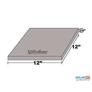 Isolate It Sorbothane Vibration Damping Sheet Stock 50 Duro (3/4 x 