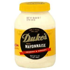  Dukes, Mayonnaise Sgrf, 32 OZ (Pack of 12) Health 