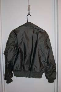 This is a US Navy pilots flight jacket CWU 45/P. It is a size Medium 