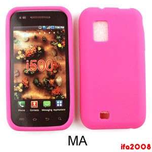 FOR SAMSUNG FASCINATE MESMERIZE GALAXY S SOFT SILICONE RUBBER MAGENTA 