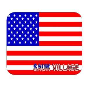  US Flag   Sauk Village, Illinois (IL) Mouse Pad 
