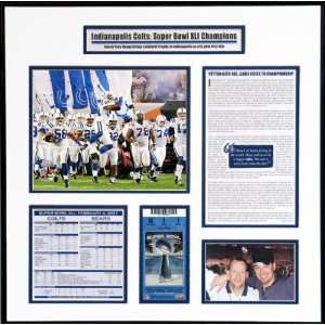  Indianapolis Colts Super Bowl XLI Ticket Frame   Team 