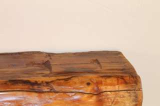 243 Antique rustic log display shelf, 1800s Knotty Pine, old growth 