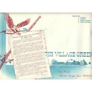  Village Green Placemat Danvers Massachusetts 1963 