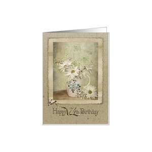 74th birthday daisy bouquet vintage Card Toys & Games