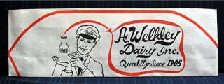 Old Welkley Dairy Milk Home Delivery Unused Paper Hat  