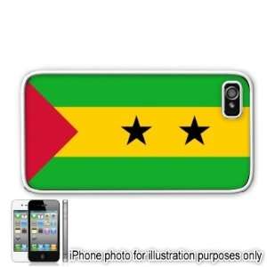 Sao Tome Flag Apple Iphone 4 4s Case Cover White
