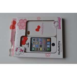 White Hello Kitty Back Cover Skin Case for Iphone 4 4g 4s At&t Verizon 