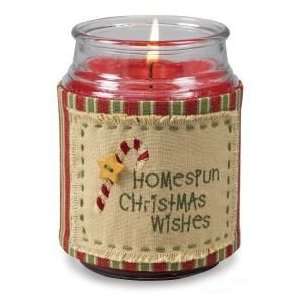  Homespun Wishes Jar Candle Wrap