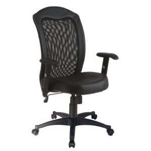 Office Star EX1580 Screen Back Chair with Vinyl Trim and 