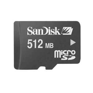  SanDisk Micro SD Memory Module 512MB (SDQCJP 512 A10M 