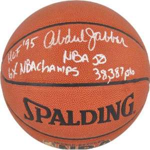  Kareem Abdul Jabbar Autographed Basketball  Details 4 