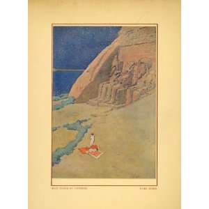  1914 Jules Guerin Abu Simbel Great Rock Temple Egypt 