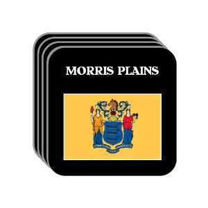 US State Flag   MORRIS PLAINS, New Jersey (NJ) Set of 4 Mini Mousepad 