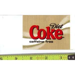 Medium Square Size Diet Caffeine FreeCoke Logo Soda Vending Machine 