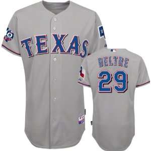  Adrian Beltre Jersey Adult Majestic Road Grey Authentic 