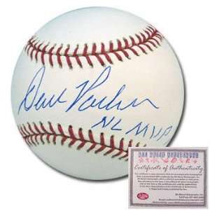David Parker Autographed Baseball with NL MVP 78 Inscription  