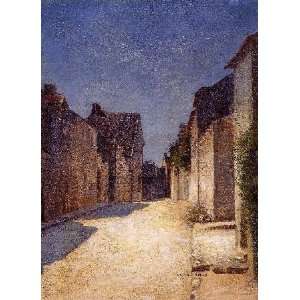   , painting name Street in Samois, by Redon Odilon