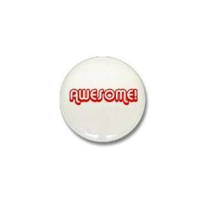   Red Awesome 80s Sports Mini Button by  Patio, Lawn & Garden