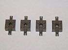 Lot 4 Legos 2x2 Bricks Mod. w/ Pins Old Dark Stone Gray