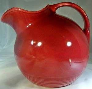 HOMER LAUGHLIN HARLEQUIN MAROON SERVICE WATER PITCHER  