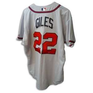 Marcus Giles Signed Atlanta Braves Auth. Gray Jersey 