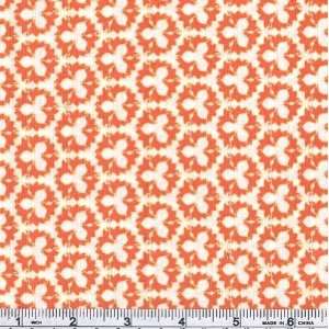  45 Wide Duck Duck Goose Clover Orange Fabric By The Yard 