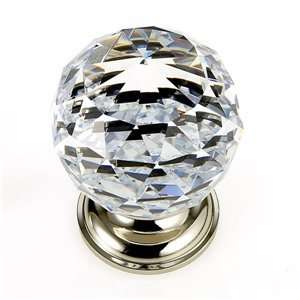  JVJ Hardware 36224 Faceted Ball Crystal Pure Elegance Knob 