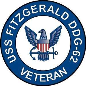  US Navy USS Fitzgerald DDG 62 Ship Veteran Decal Sticker 3 