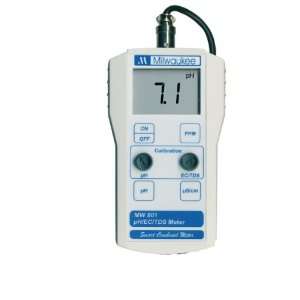   Manual Calibration, 0.0 to 14.0 pH, +/ 0.1 pH Accuracy, +/ 0.2 pH