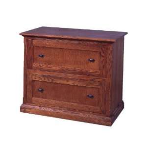   Style Two Drawer Lateral File Mahogany Alder Finish