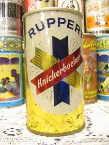 Vintage Ruppert Knickerbocker Dogbone Zip Top Beer Can  