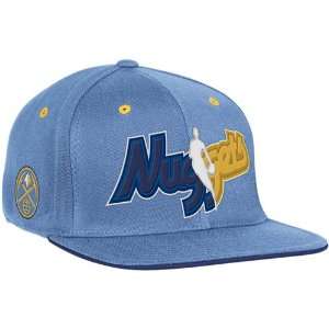adidas Denver Nuggets Youth Light Blue Official Draft Flex Fit Hat 