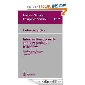 Information Security and Cryptology   ICISC99 Second International 