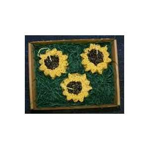  Pine Tree Farms 3 Pack Ornament Sunflower Sports 