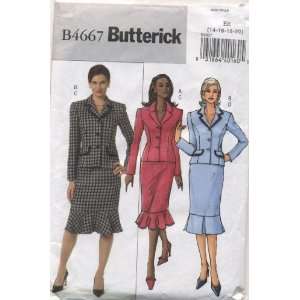  Butterick Misses Jacket and Skirt Sewing Pattern #B4667 