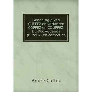  Genealogie van CUFFEZ en varianten COFFEZ en COUFFEZ Dl 