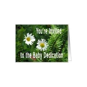  Flowers and Ferns, Baby Dedication Invitation Card Health 