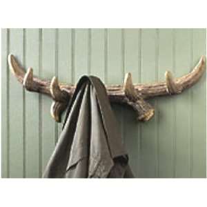  Faux Deer ANTLER coat towel HOOKS rack cabin Home Decor 