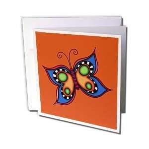  Anne Marie Baugh Cute Butterflies   Blue , Orange, and 