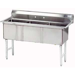   Tabco FS 3 1824 Spec Line Fabricated Three Compartment Pot Sink   59