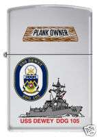 USS Dewey (DDG 105) Zippo MIB Plankowner PC  