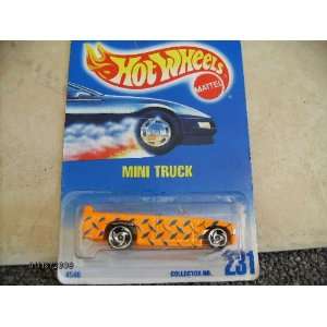  Hot Wheels Mini Truck #231 Orange & Blue W/sbs Toys 