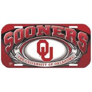  NCAA Oklahoma Sooners High Definition License Plate *SALE 