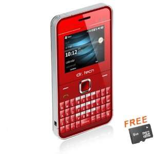 dr. tech IP88 Red(with Micro8GB) Quad Band Dual Cards with 