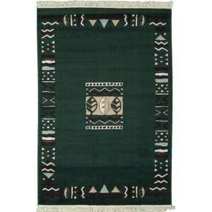  44 x 67 Green Persian Arak Rug Furniture & Decor