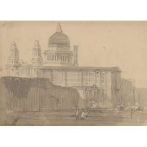   Roberts   32 x 24 inches   View Of St. Pauls, London